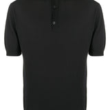 Polo in nero John smedley - uomo 