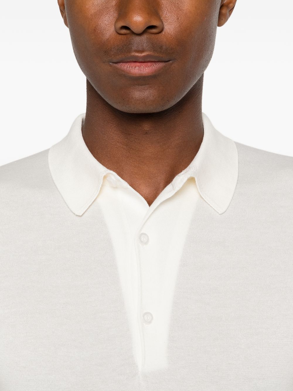 Polo Adrian in bianco John smedley - uomo 