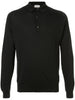 Polo a maniche lunghe in nero John smedley - uomo