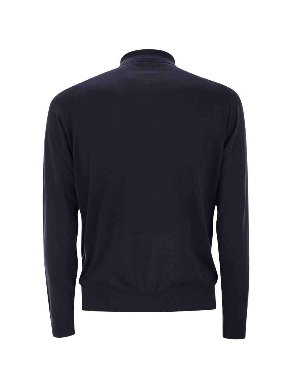 Polo Bradwell a maniche lunghe in blu John smedley - uomo 