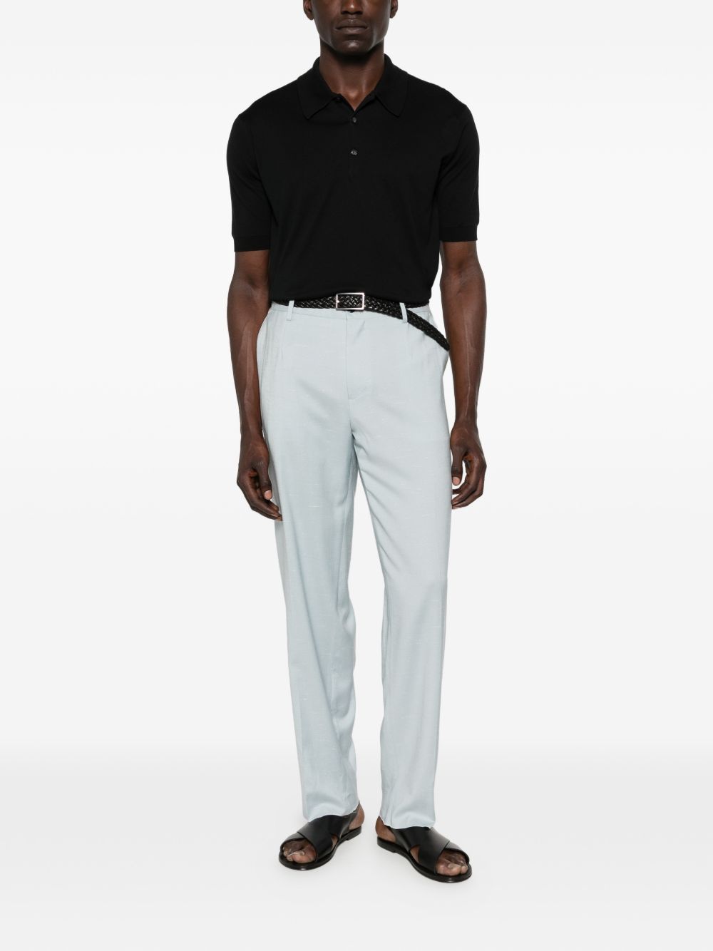 Polo ISIS in nero John smedley - uomo 