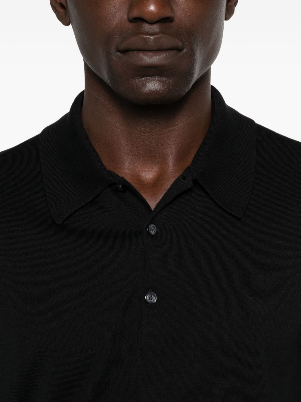 Polo ISIS in nero John smedley - uomo 