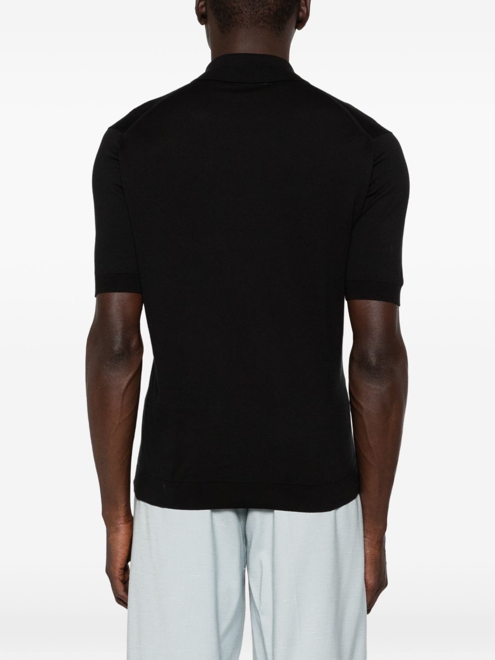 Polo ISIS in nero John smedley - uomo 