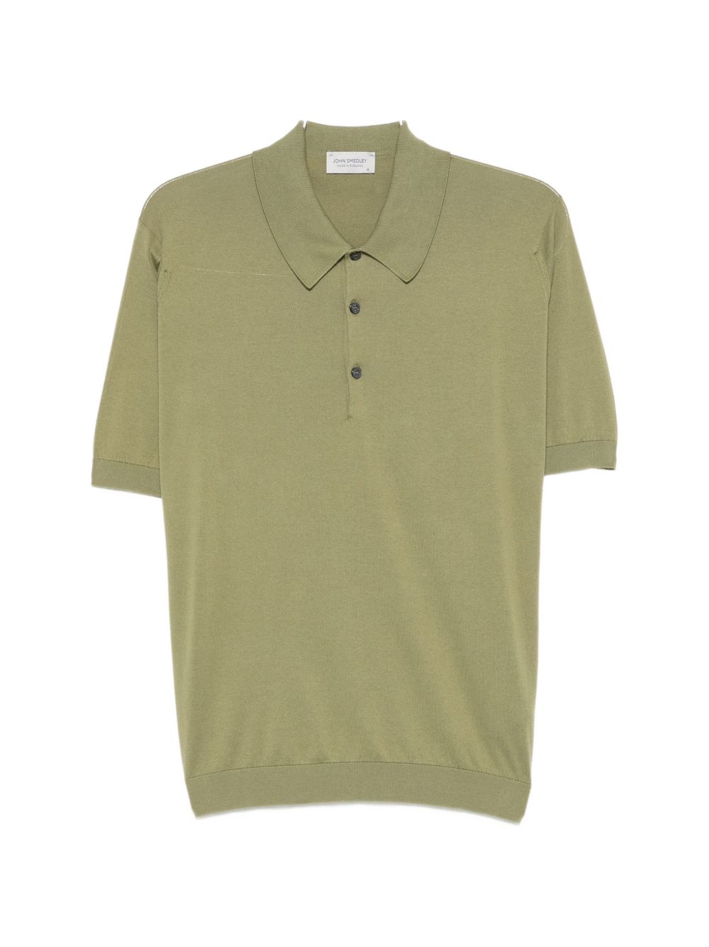 Polo a maniche corte in verde John smedley - uomo 