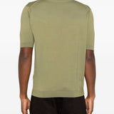Polo a maniche corte in verde John smedley - uomo 