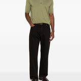 Polo a maniche corte in verde John smedley - uomo 