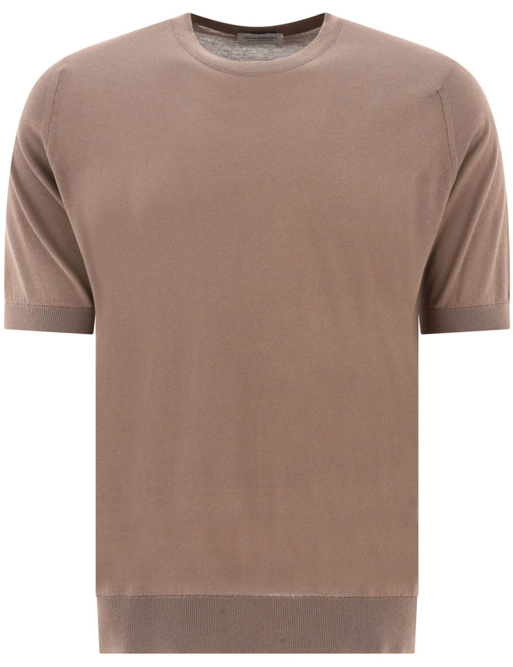 T-shirt in maglia kempton in beige John smedley - uomo 