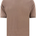 T-shirt in maglia kempton in beige John smedley - uomo 