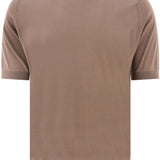 T-shirt in maglia kempton in beige John smedley - uomo 