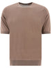 T-shirt in maglia kempton in beige John smedley - uomo