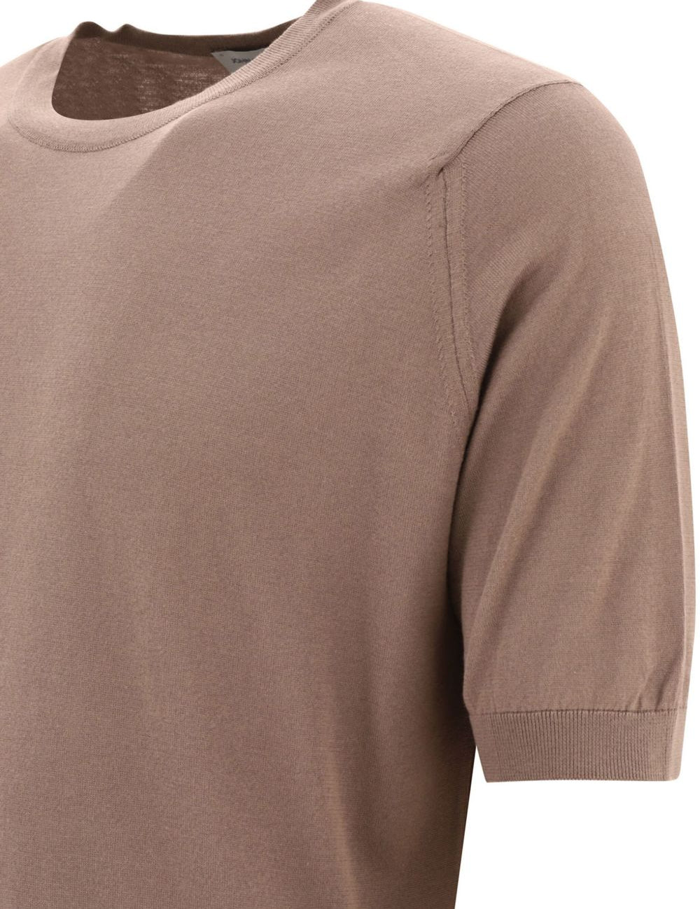 T-shirt in maglia kempton in beige John smedley - uomo 