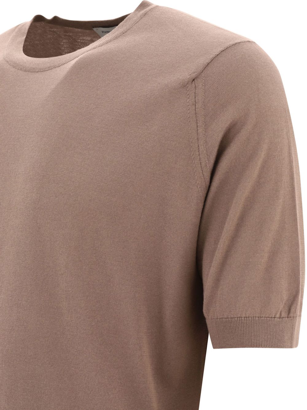 T-shirt in maglia kempton in beige John smedley - uomo 