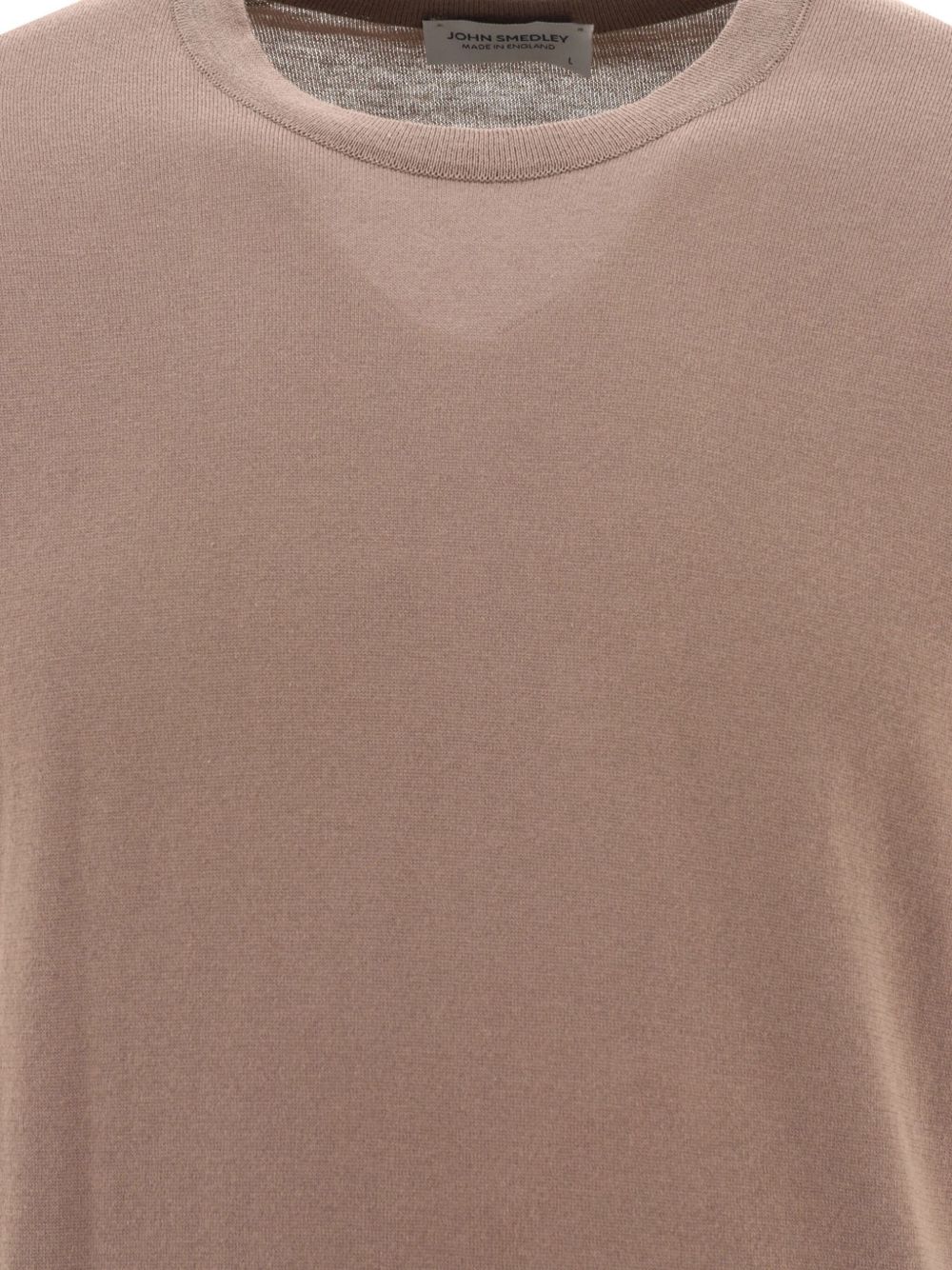 T-shirt in maglia kempton in beige John smedley - uomo 