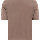 T-shirt in maglia kempton in beige John smedley - uomo 