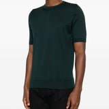 T-shirt Kempton in verde John smedley - uomo 
