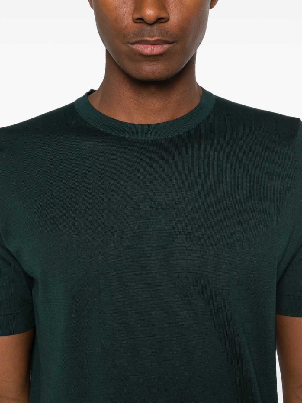 T-shirt Kempton in verde John smedley - uomo 