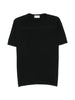 T-shirt girocollo in nero John smedley - uomo