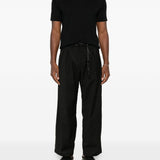 T-shirt girocollo in nero John smedley - uomo 