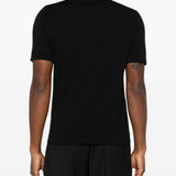 T-shirt girocollo in nero John smedley - uomo 