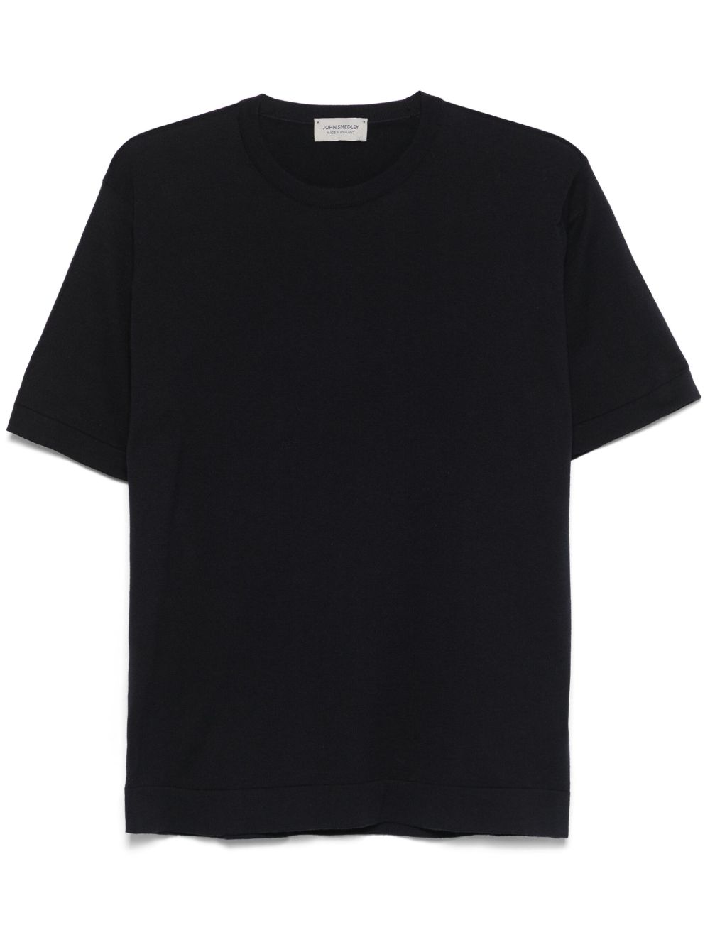 T-shirt girocollo in blu John smedley - uomo 