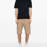 T-shirt girocollo in blu John smedley - uomo 