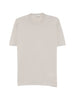 T-shirt girocollo in grigio John smedley - uomo