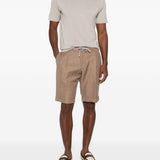 T-shirt girocollo in grigio John smedley - uomo 