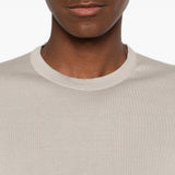 T-shirt girocollo in grigio John smedley - uomo 