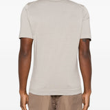 T-shirt girocollo in grigio John smedley - uomo 