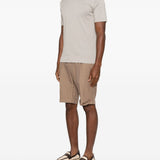 T-shirt girocollo in grigio John smedley - uomo 