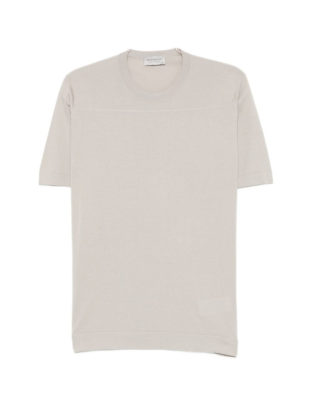 T-shirt girocollo in grigio John smedley - uomo 
