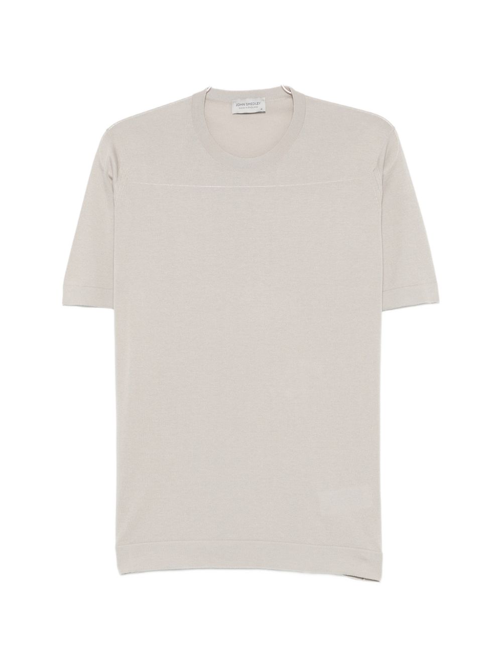 T-shirt girocollo in grigio John smedley - uomo 