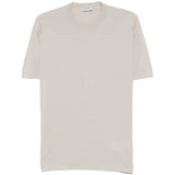T-shirt girocollo in grigio John smedley - uomo 