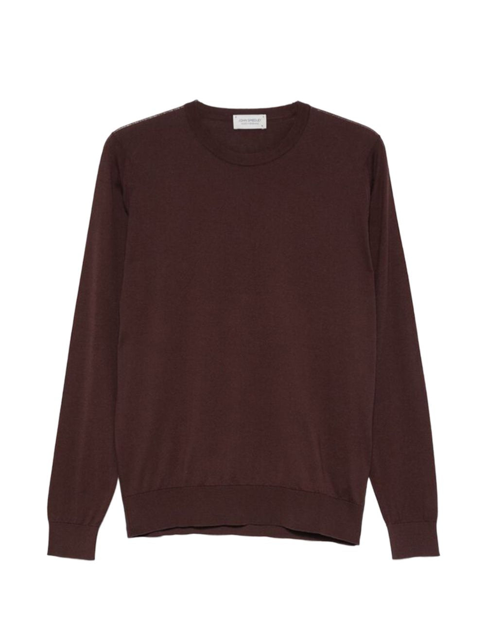 T-shirt a maniche lunghe rowland in marrone John smedley - uomo 