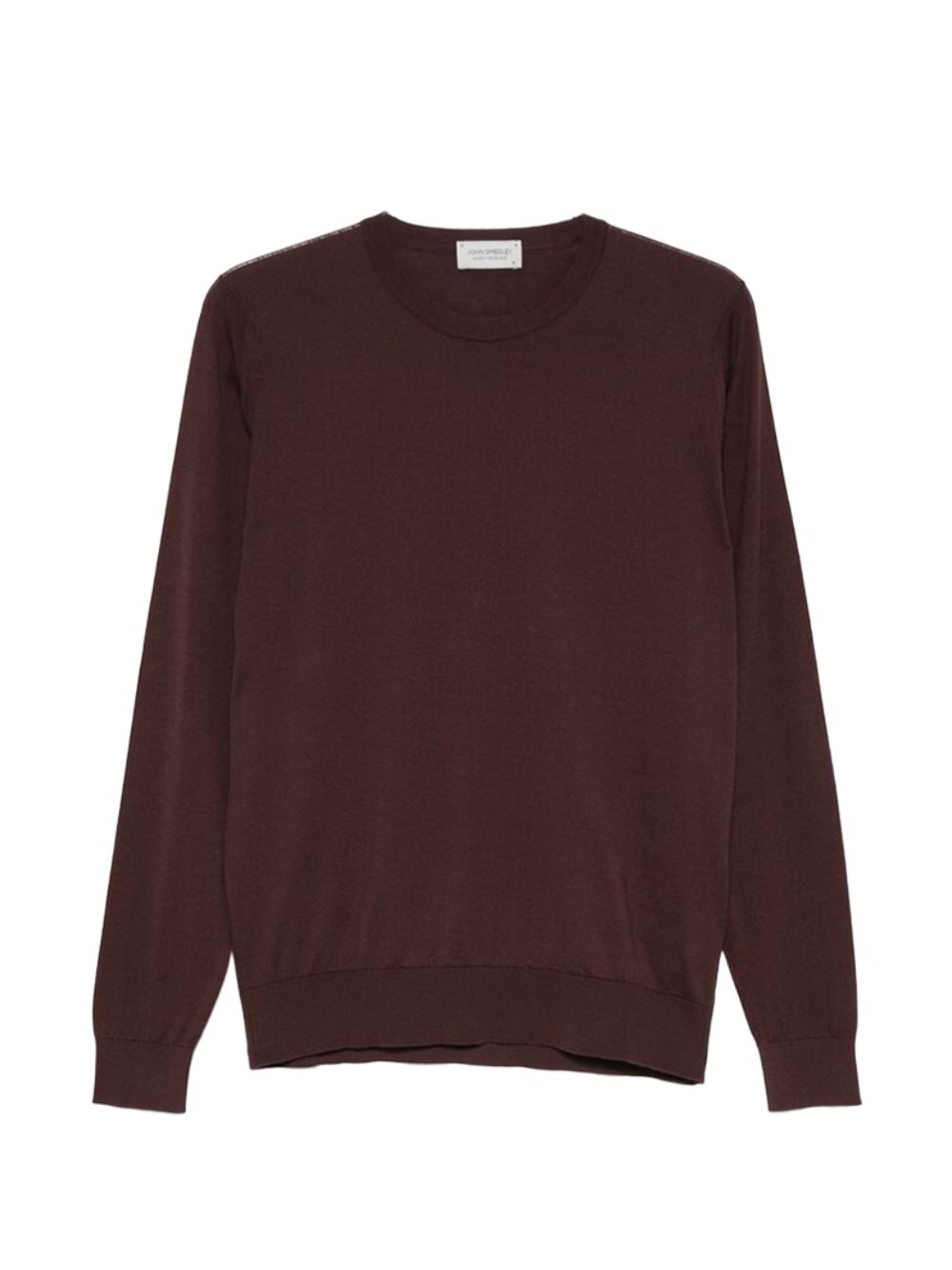 T-shirt a maniche lunghe rowland in marrone John smedley - uomo 
