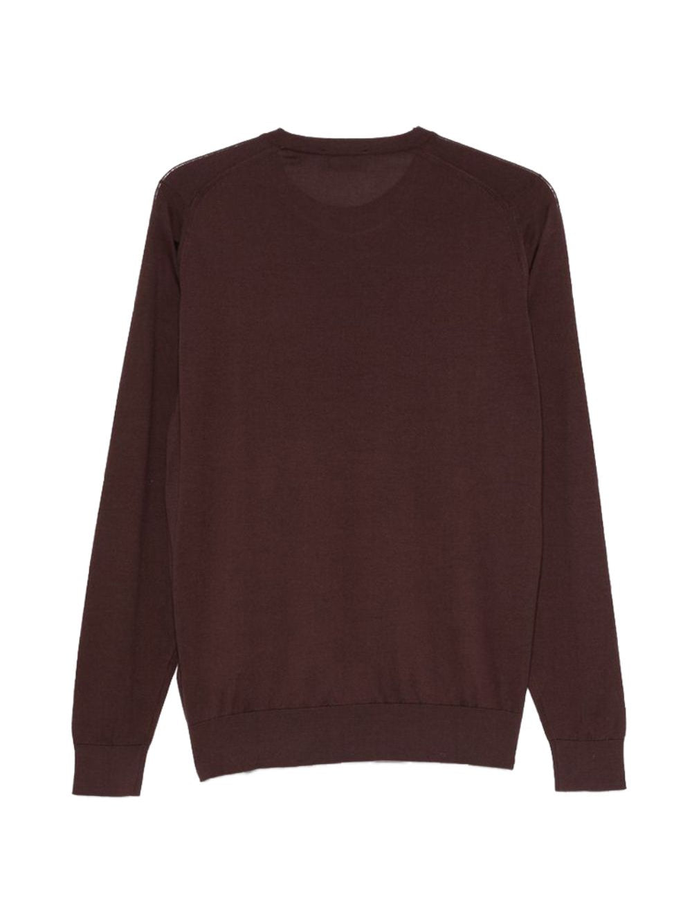 T-shirt a maniche lunghe rowland in marrone John smedley - uomo 