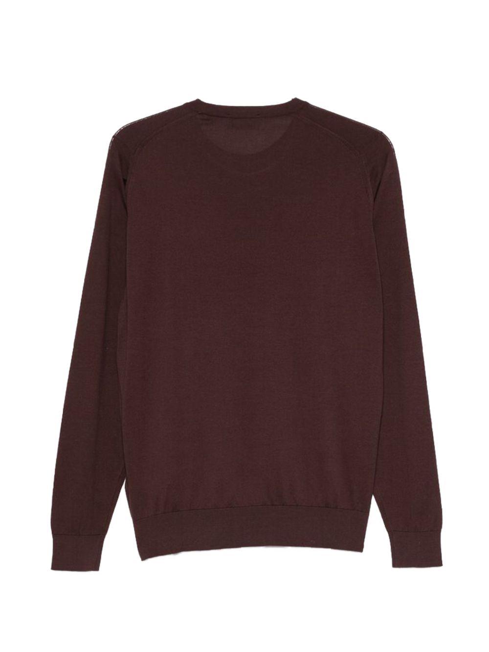 T-shirt a maniche lunghe rowland in marrone John smedley - uomo 