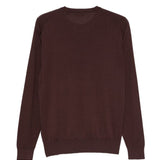 T-shirt a maniche lunghe rowland in marrone John smedley - uomo 