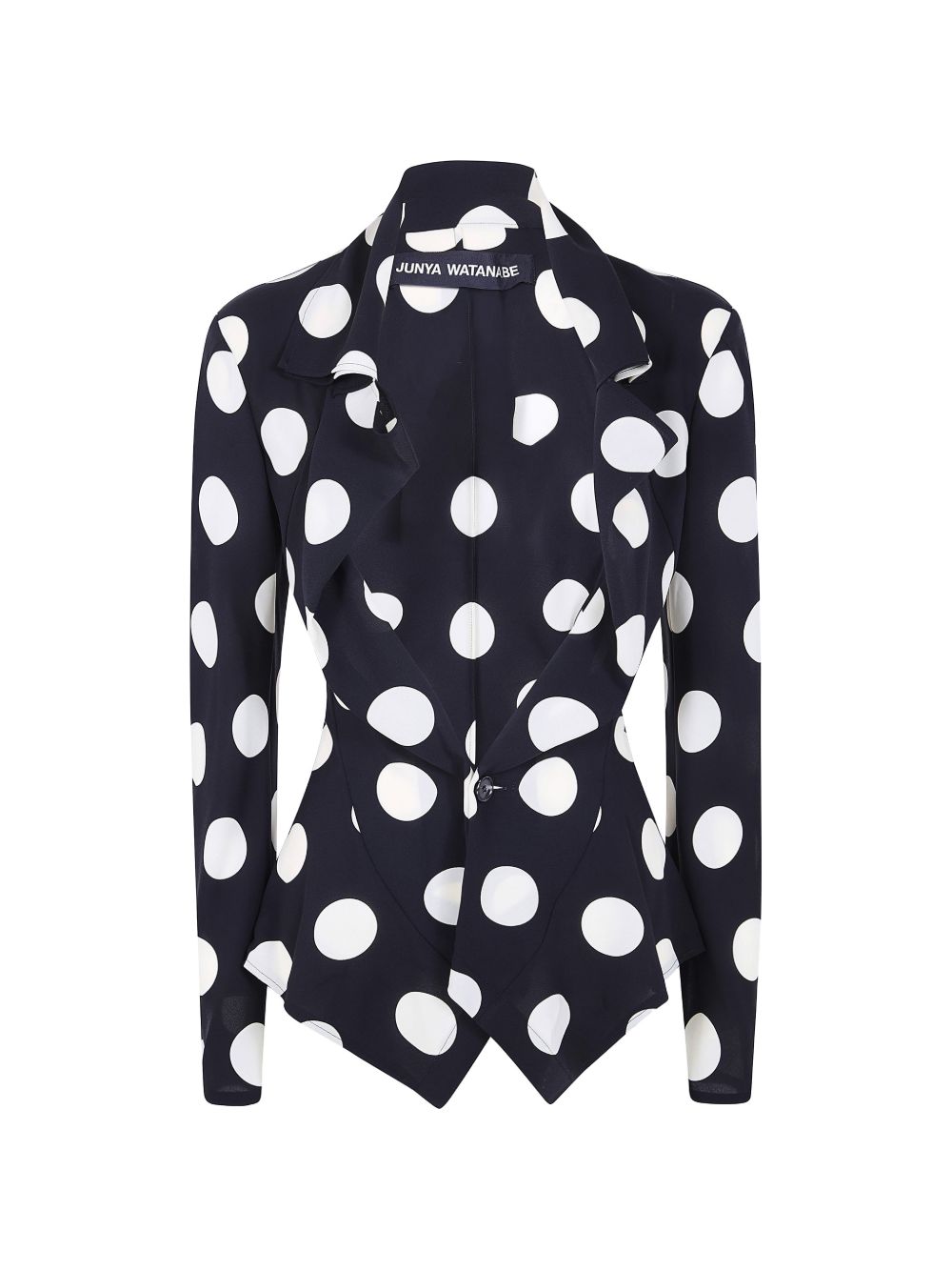 Blazer a pois in nero e bianco 