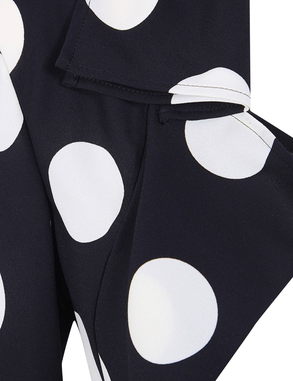Blazer a pois in nero e bianco 