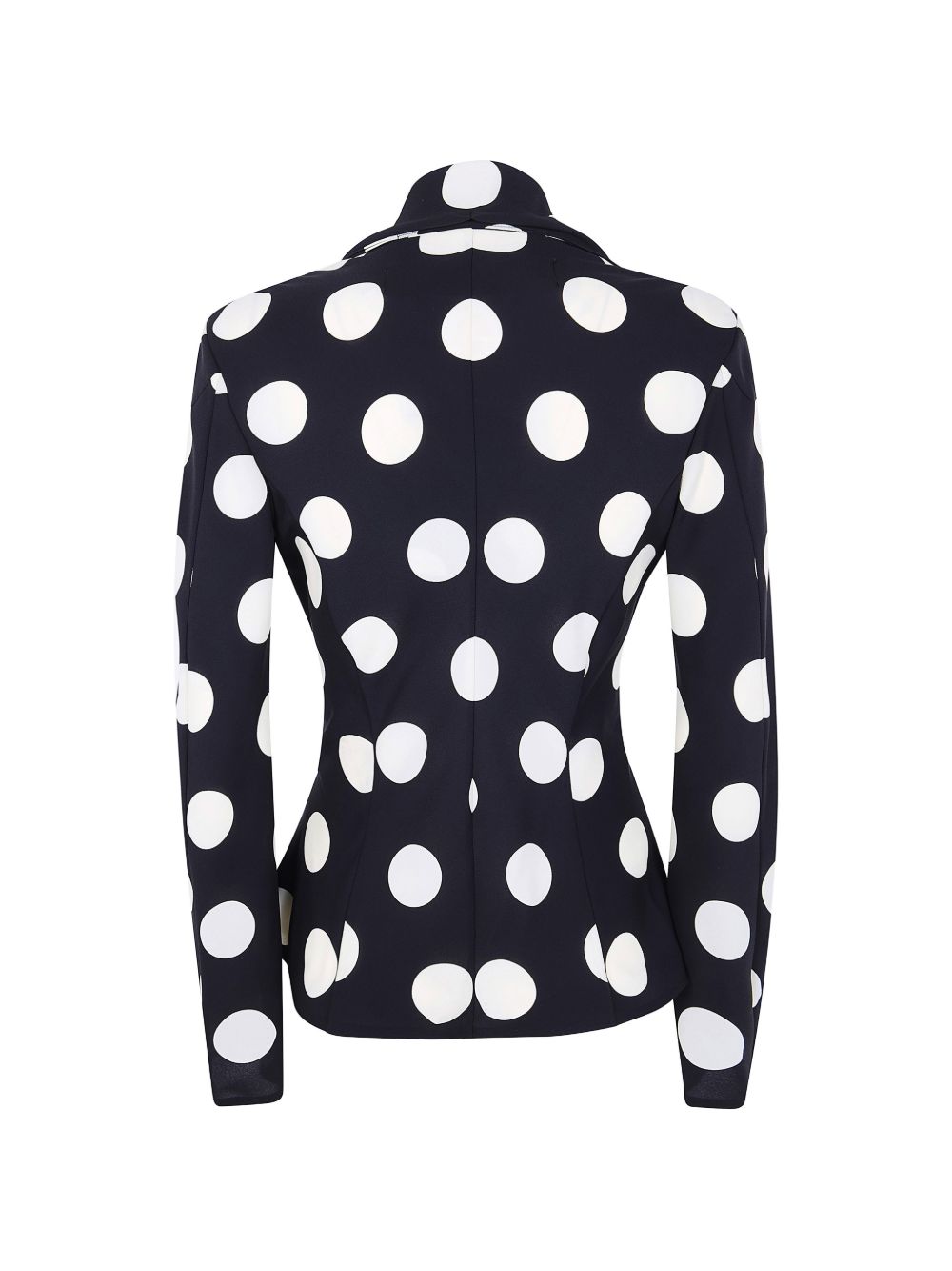 Blazer a pois in nero e bianco 