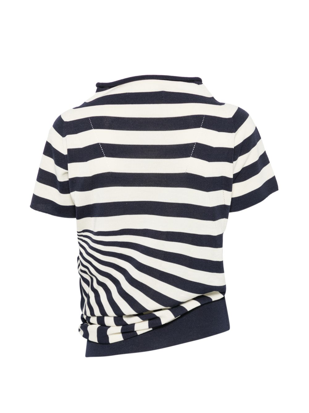 T-shirt a righe in bianco e blu Junya watanabe - donna 
