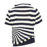 T-shirt a righe in bianco e blu Junya watanabe - donna 