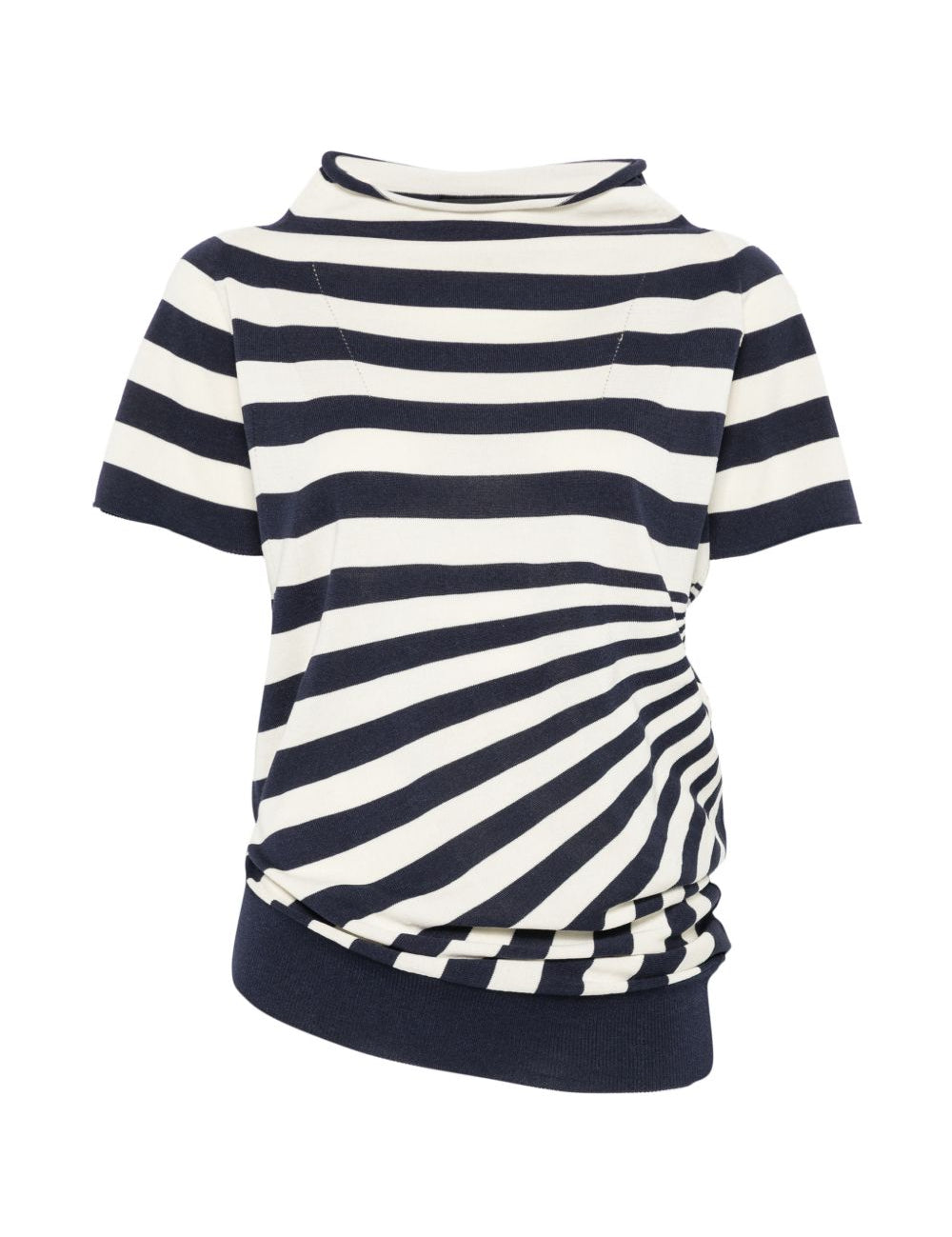 T-shirt a righe in bianco e blu Junya watanabe - donna 