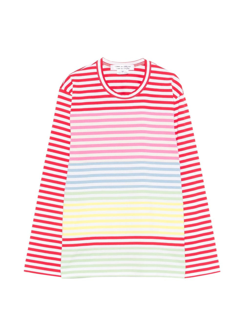 T-shirt a righe a maniche lunghe multicolore Junya watanabe - donna 