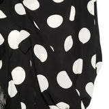 Abito lungo stampa pois in bianco e nero Junya Watanabe - donna 