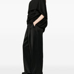 Pantaloni con risvolto in nero Junya watanabe - donna 