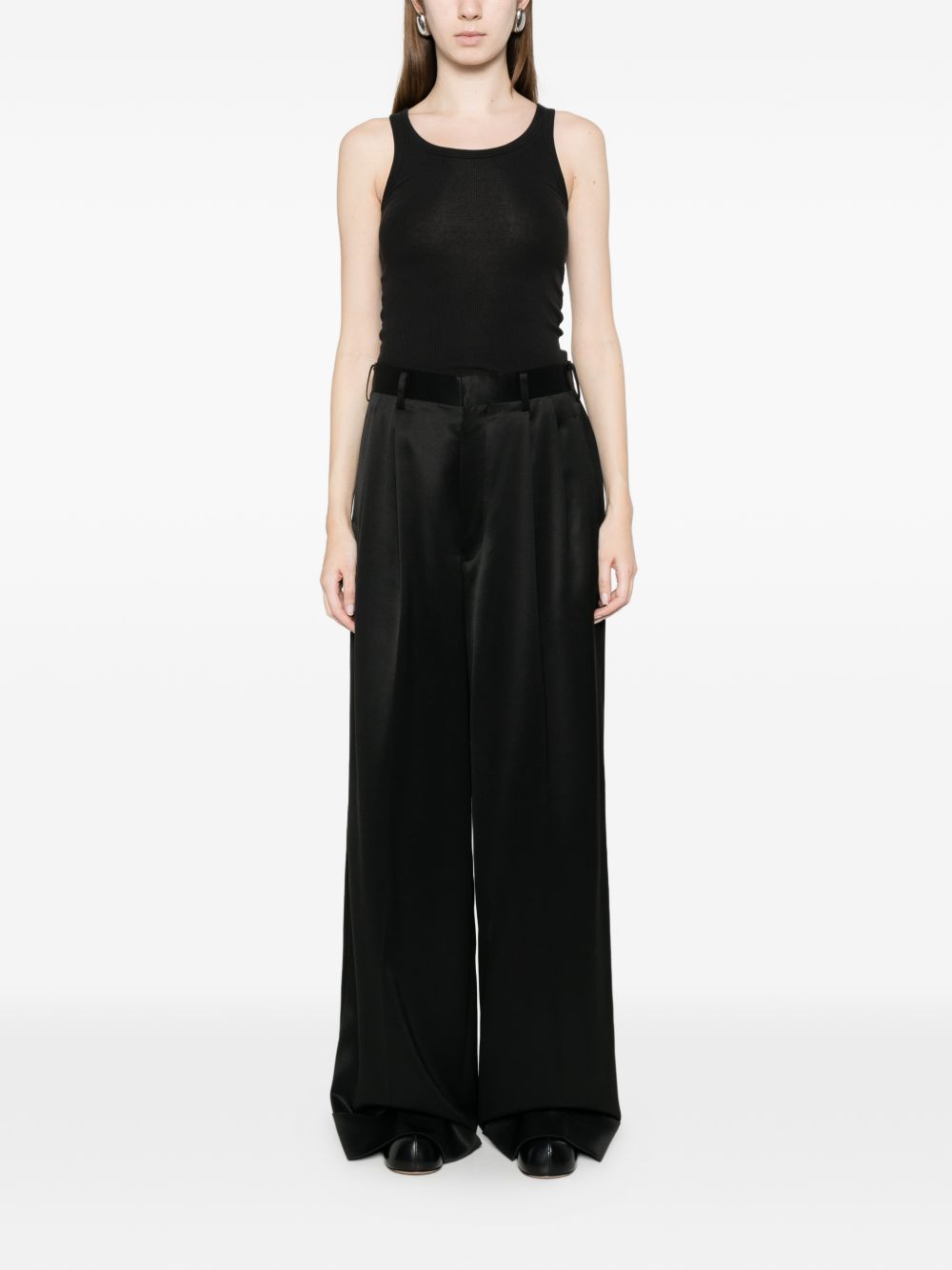 Pantaloni con risvolto in nero Junya watanabe - donna 