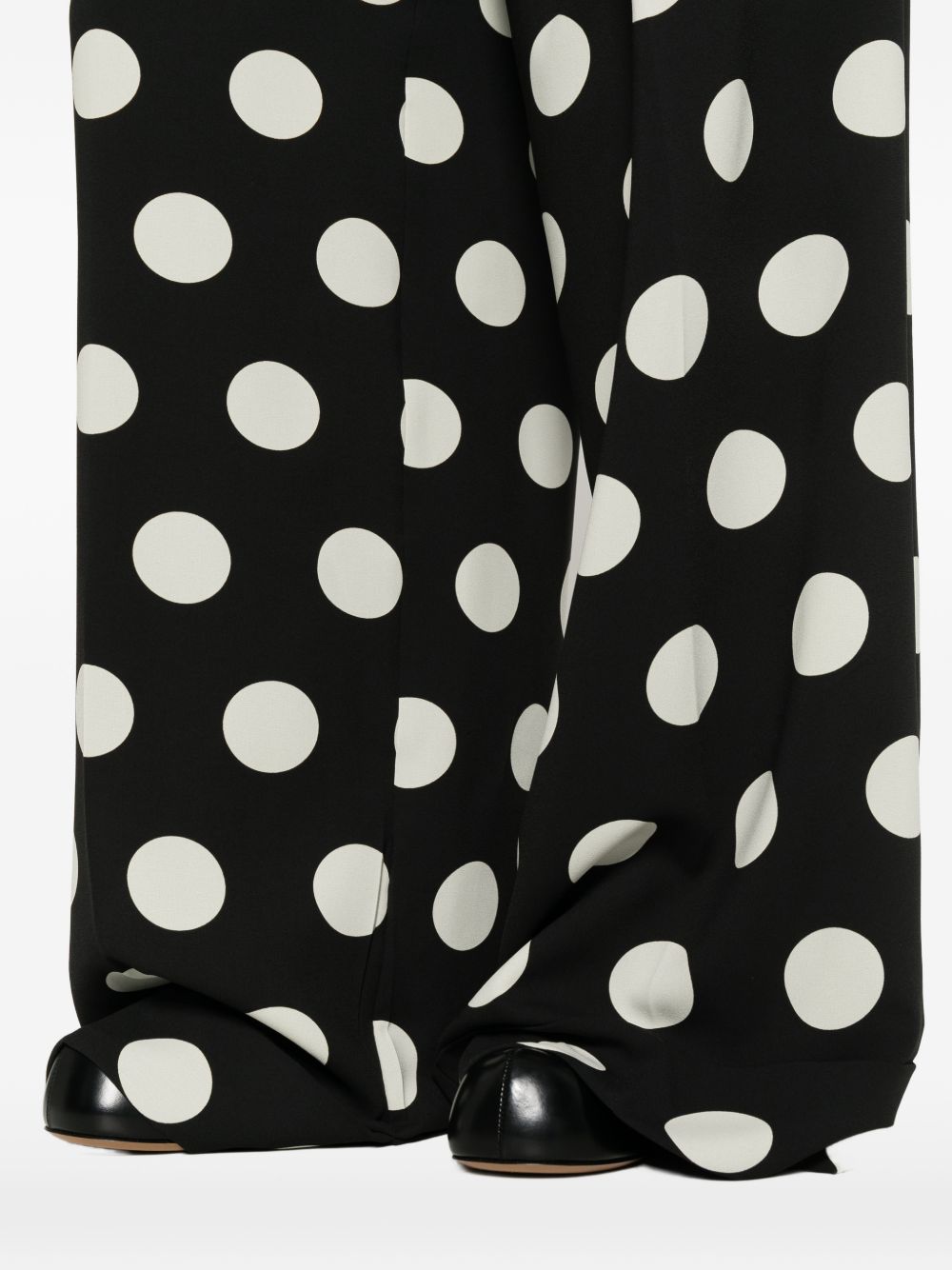 Pantaloni a pois in nero Junya watanabe - donna 
