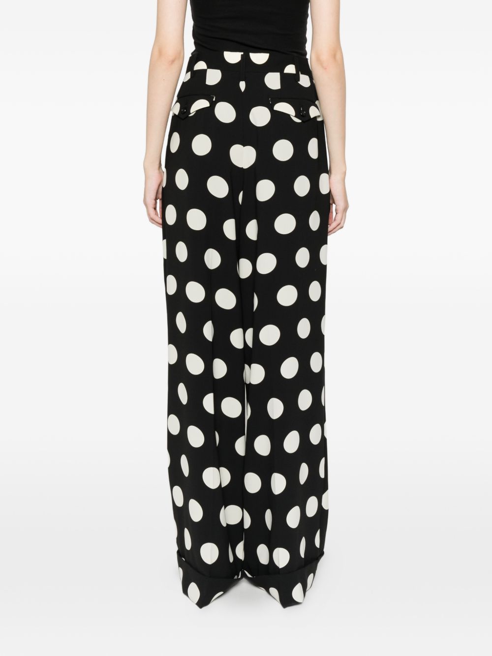 Pantaloni a pois in nero Junya watanabe - donna 